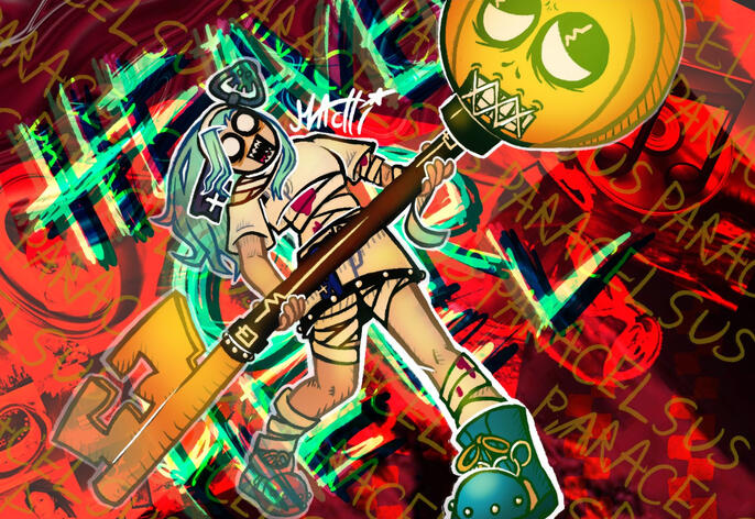 had to screenshot my own art cause the file was too big sorry if blurred